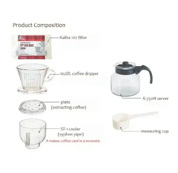 ⁦מכשיר להכנת קפה קר בחליטה/פילטר- KALITA COLD BREW DRIPPER⁩ – תמונה ⁦2⁩
