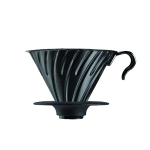 פילטר/דריפ הריו V60 מתכת שחורה - HARIO V60 COFFEE BLACK MATTE DRIPPER