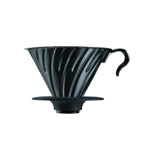 פילטר/דריפ הריו V60 מתכת שחורה - HARIO V60 COFFEE BLACK MATTE DRIPPER