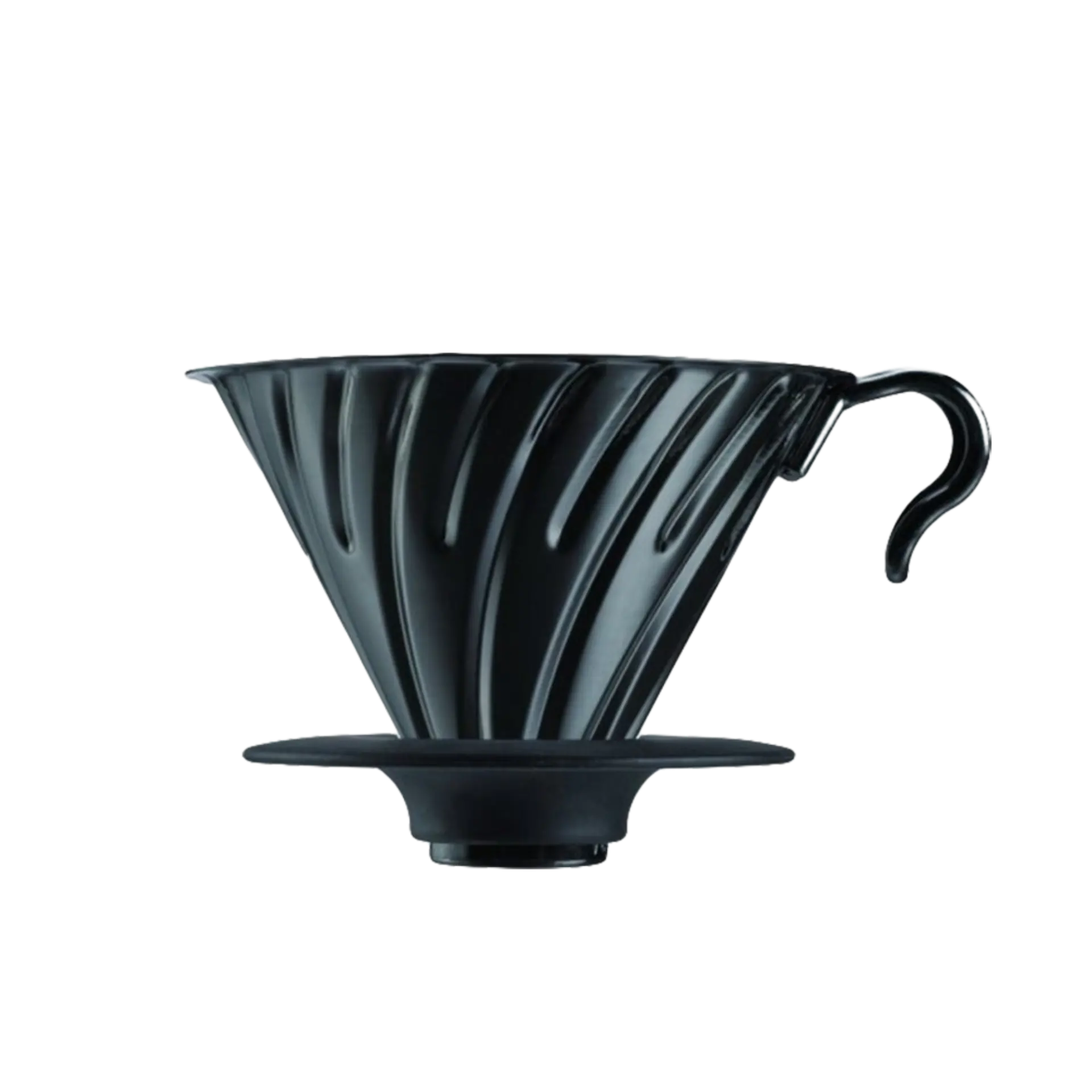 פילטר/דריפ הריו V60 מתכת שחורה - HARIO V60 COFFEE BLACK MATTE DRIPPER