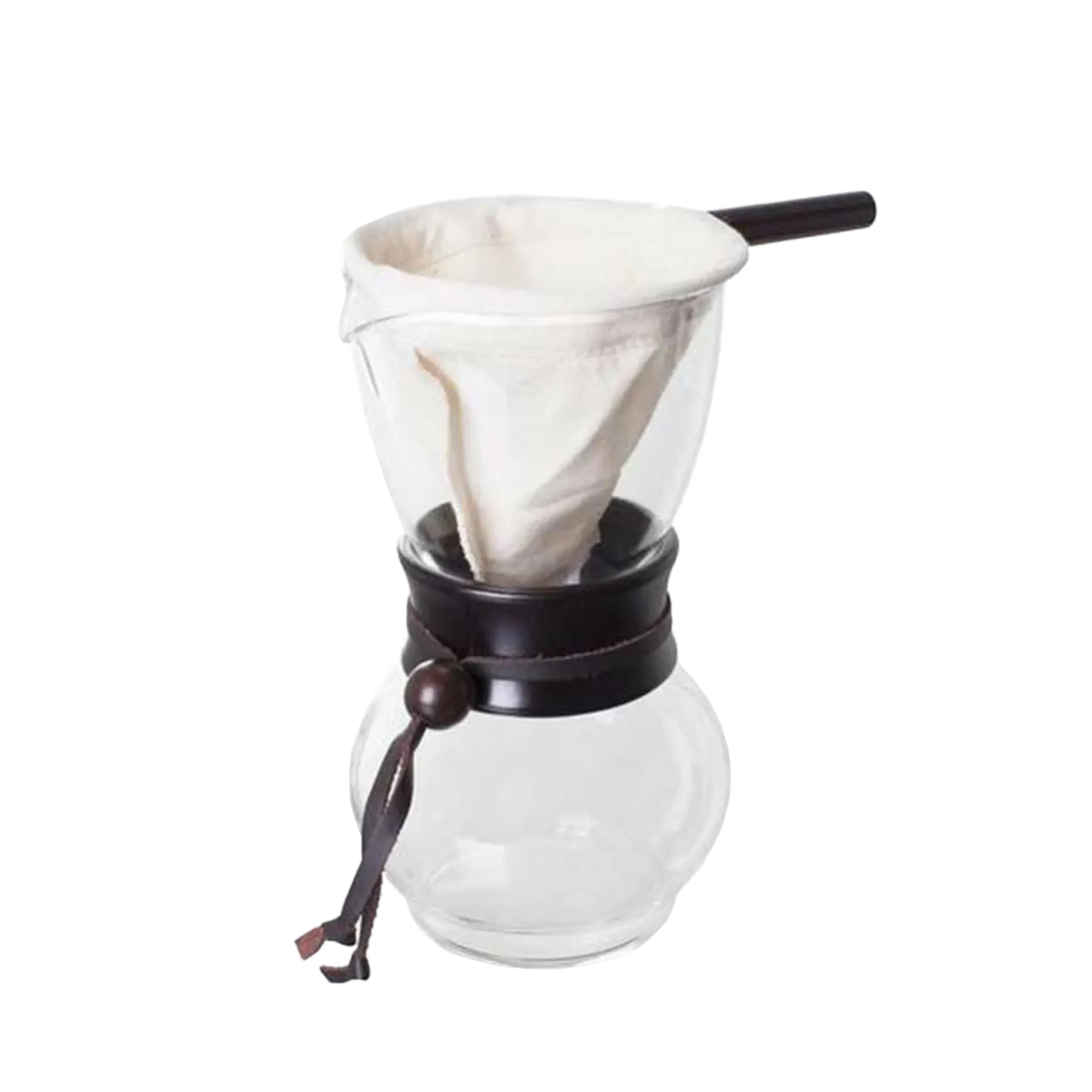 קנקן למיצוי קפה עם פילטר בד V60 הריו- HARIO V60 DRIPPER POT WITH COTTON FILTER